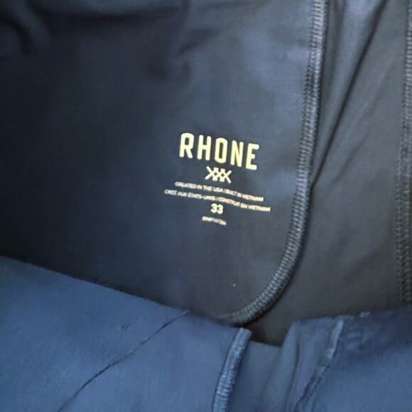 Rhône commuter classic pant navy blue size 33 inseam 31.5 straight leg stretch - Picture 5 of 9